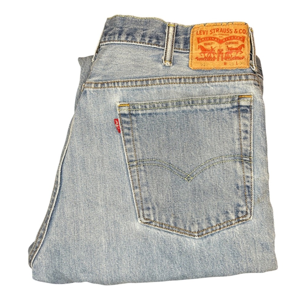 Levi's‎ 517 Bootcut Jeans W38 L28 Mens Light Wash Blue Denim Western Workwear